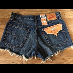 Women’s Levi’s shorts cherry design